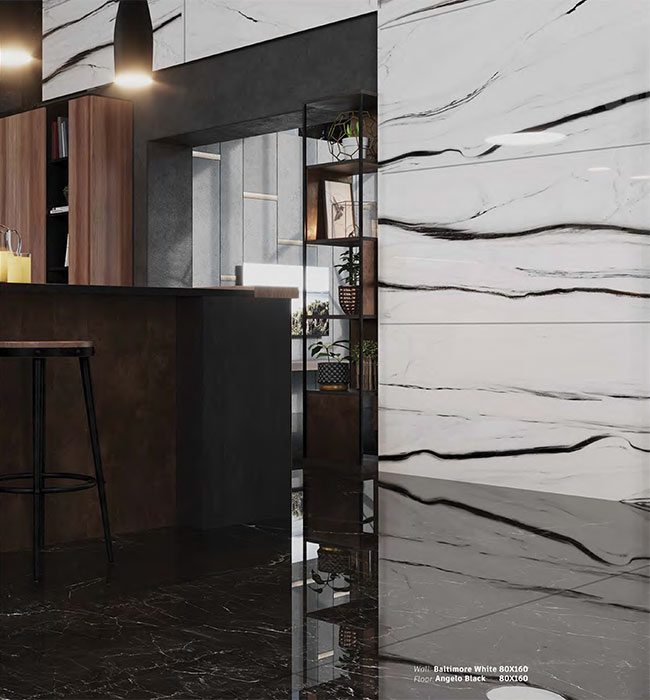 سرامیک دیوار لابی بالتیمور تبریز 60 در 120 فول پولیش