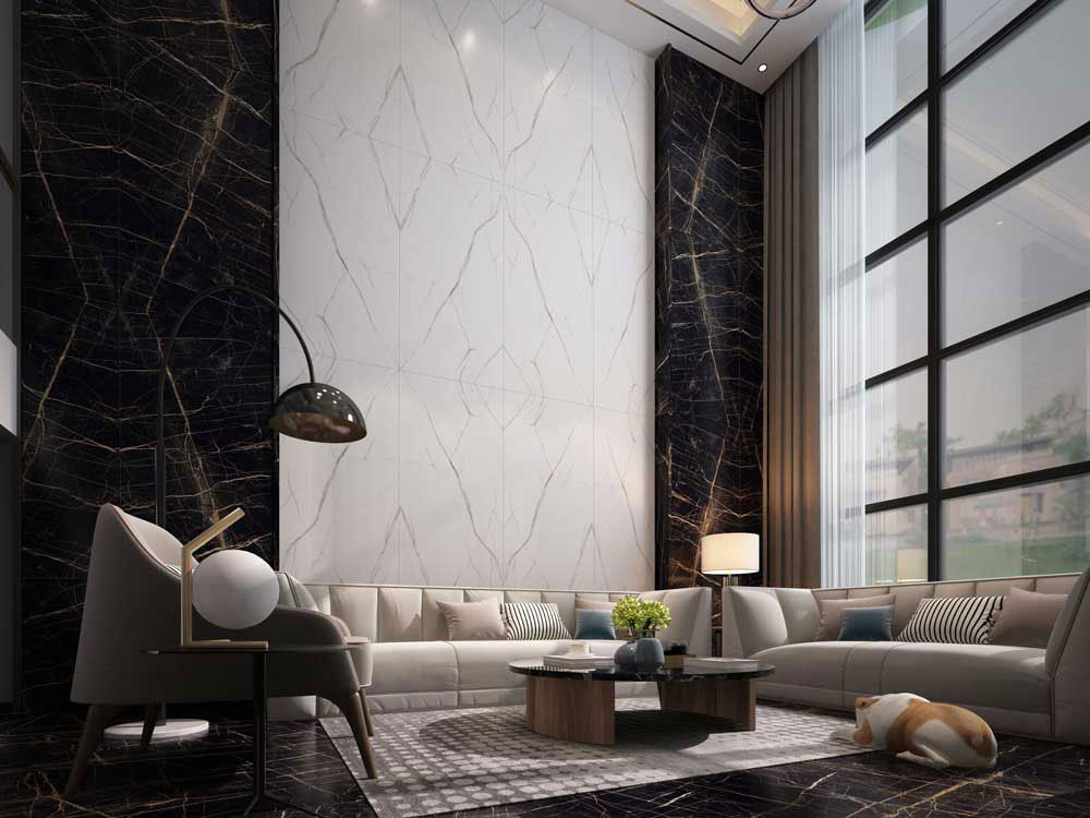 کاشی کارول هرمس تبریز 80*160 پرسلان شوگر افکت