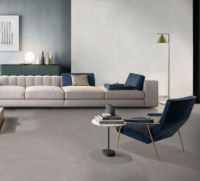 سرامیک سالن پذیرایی تبریز مدل ازمیر 60 در 120 پرسلان مات