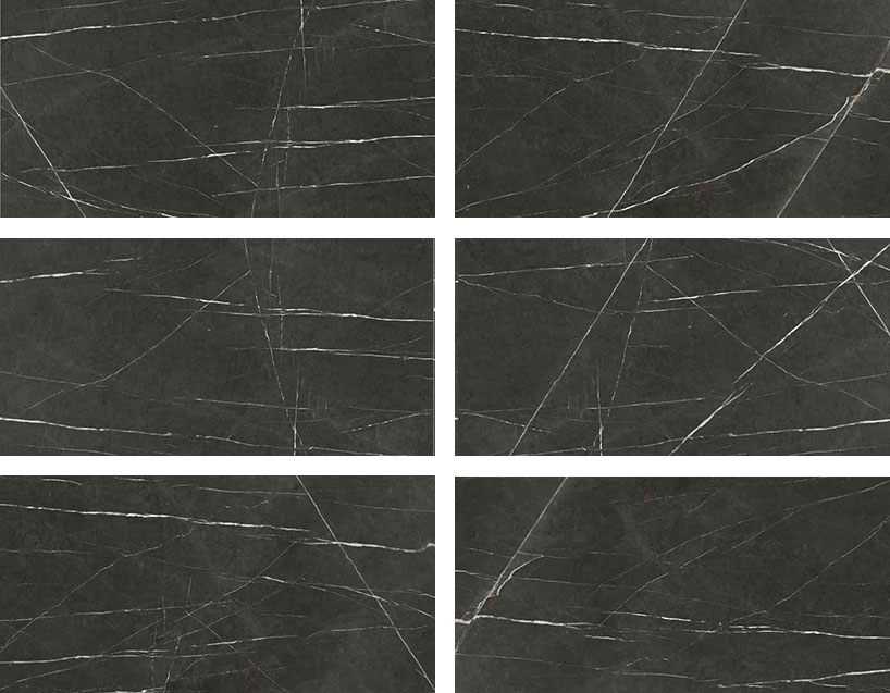 سرامیک طرح کلکته مشکی ساندرا تبریز 60 در 120 پرسلان کاروینگ افکت