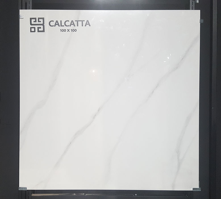 سرامیک طرح سنگ کلکته فخار 100*100 پرسلان فول پولیش