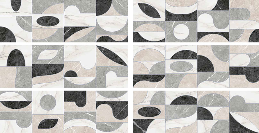 کاشی طرح هندسی دریم هرمس 40 در 120 مات