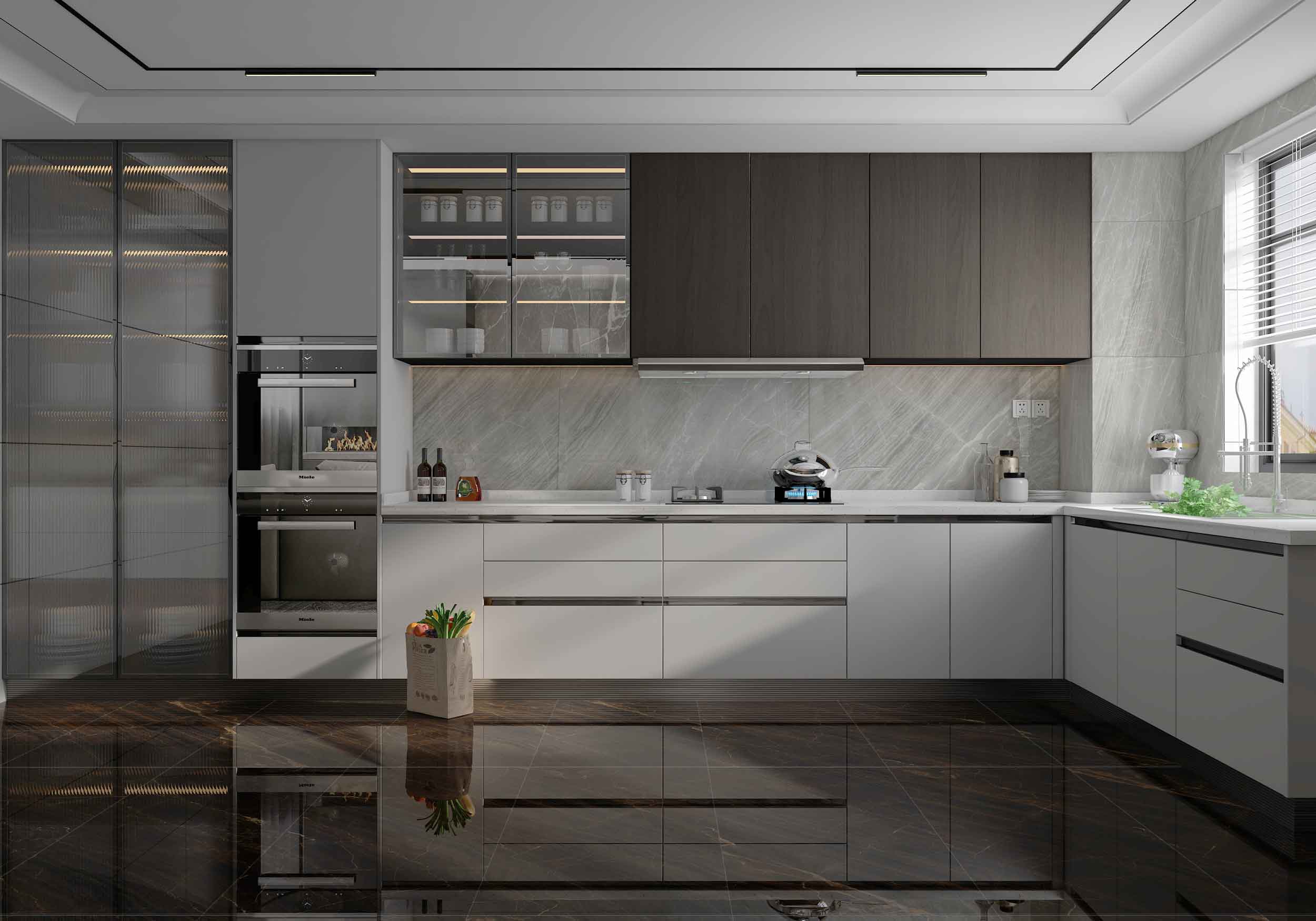 سرامیک بین کابینتی هریت تبریز 60 در 120 پرسلان پولیش