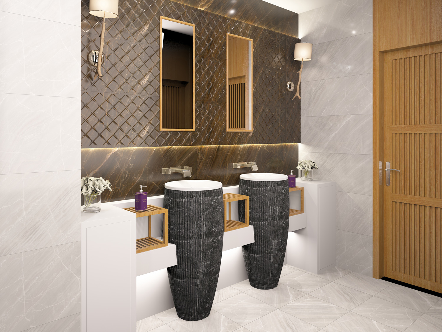 سرامیک دستشویی هریت هرمس پرسلان براق