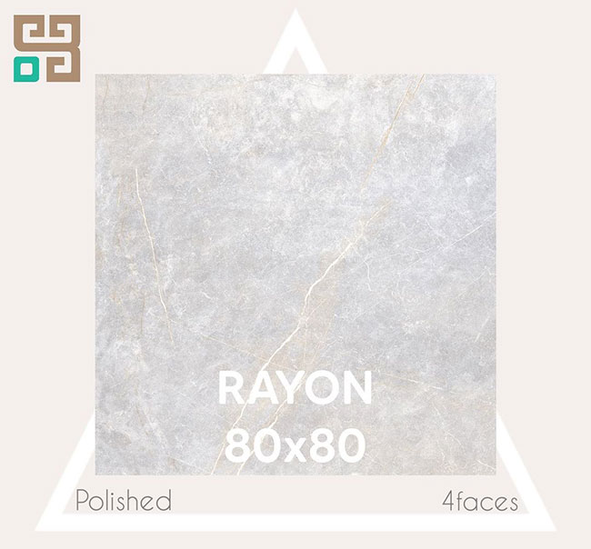 سرامیک رایون فخار 80 در 80 پرسلان فول پولیش