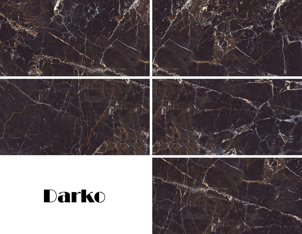 کاشی گلدن بلک دارکو فخار 60*120 فول پولیش