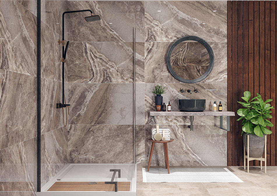 سرامیک طرح سنگ روداس 60 در 120 پرسلان فول پولیش