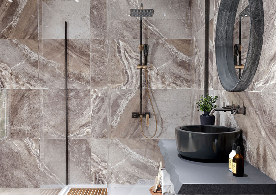 سرامیک دیوار حمام روداس 60 در 120 فول پولیش