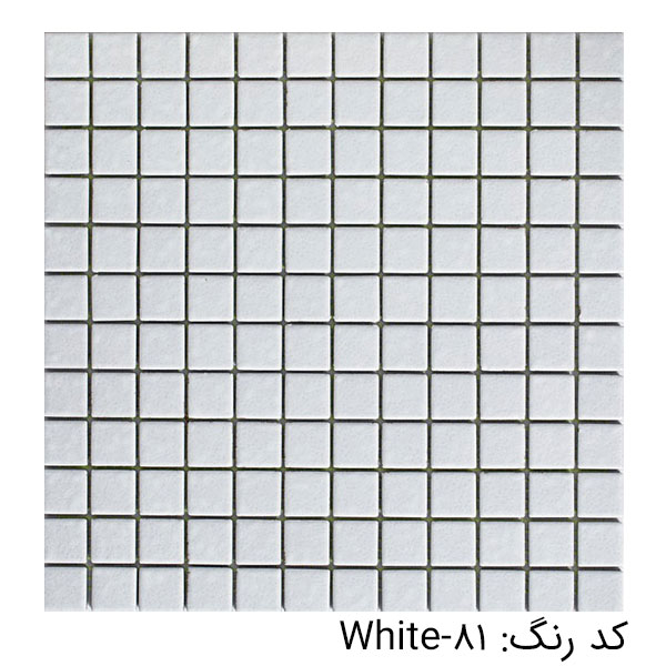 سرامیک ونگوک سفید البرز 2.5 در 2.5 پرسلان براق