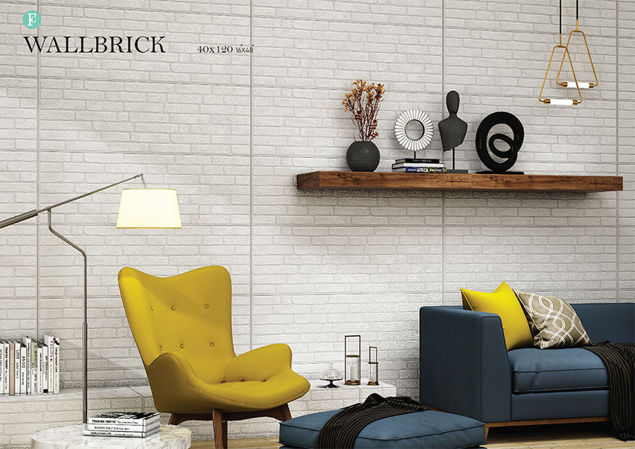 کاشی آجرنما سفید والبریک فخار رفسنجان