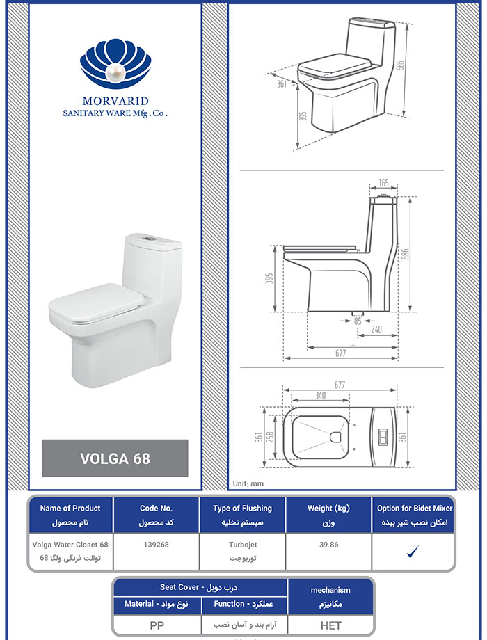 قیمت فرنگی ولگا مروارید