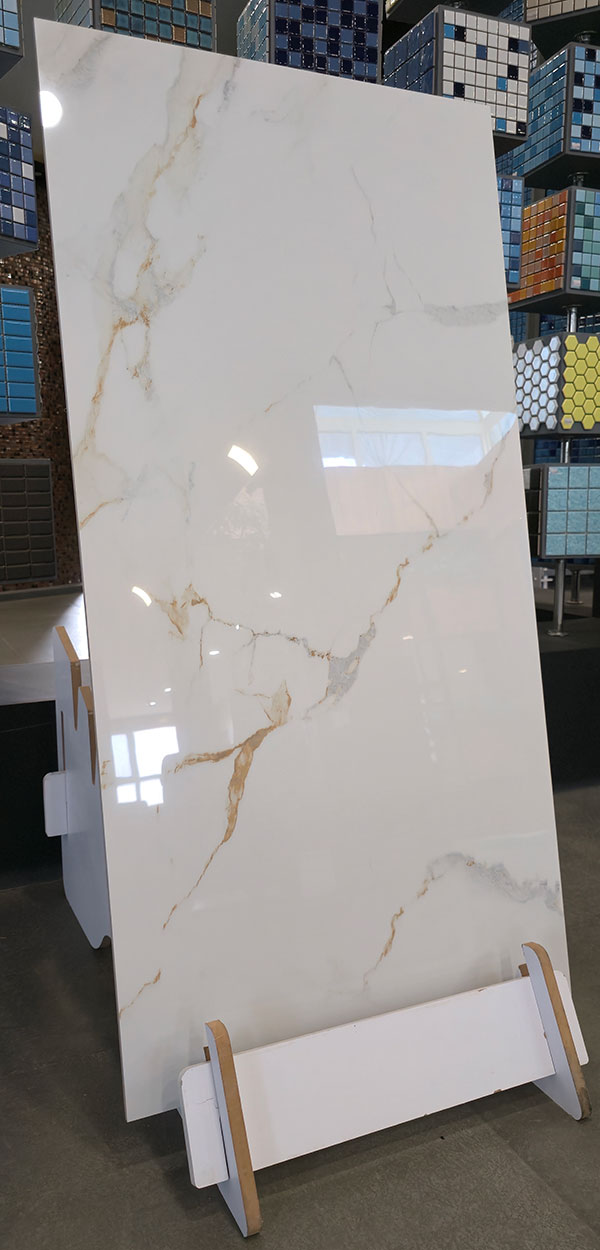 سرامیک طرح سنگ کلکته طلایی 60*120 فول پولیش