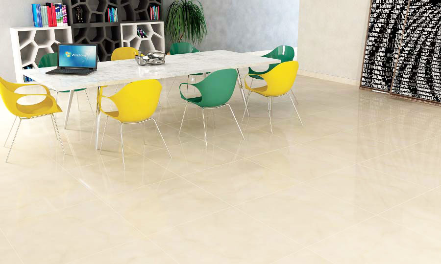 سرامیک سالن پذیرایی رنگ کرم ساندوس الوند