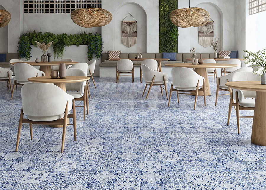 کاشی سنتی کف رستوران مدل دالیا البرز